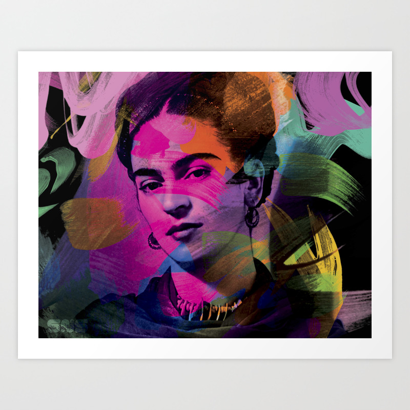 Frida Kahlo Colors Art Print By Designsns Society6