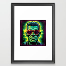 The man, the myth, the legend - Electric Shades Framed Art Print