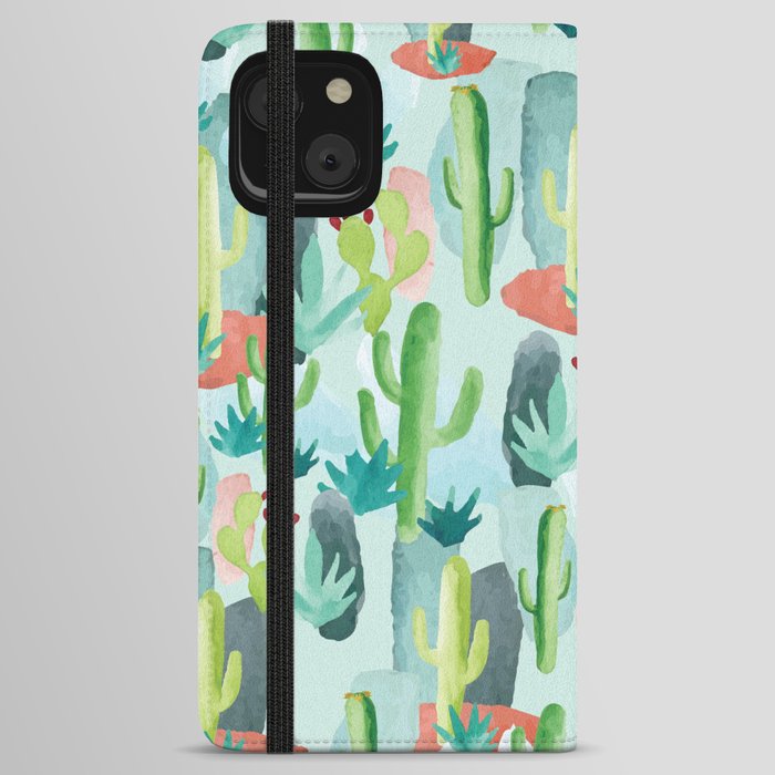 Cactus Forest iPhone Wallet Case