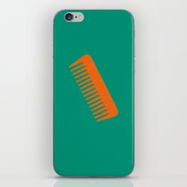 Minimal, everyday essential toiletries illustrated - Hair Comb iPhone Skin