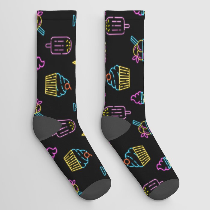 Neon Desserts Socks