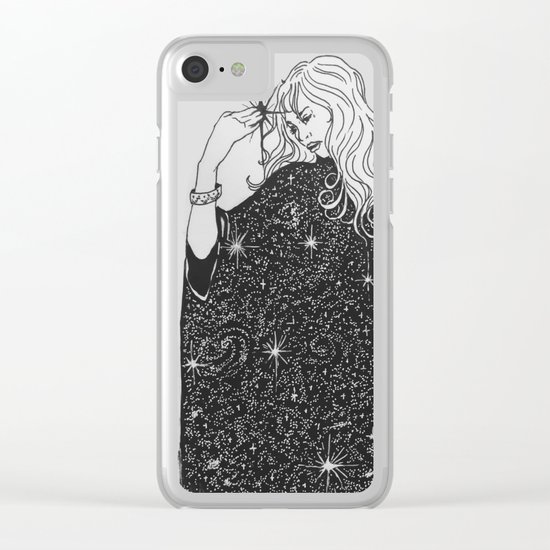 Moon Clear iPhone Case