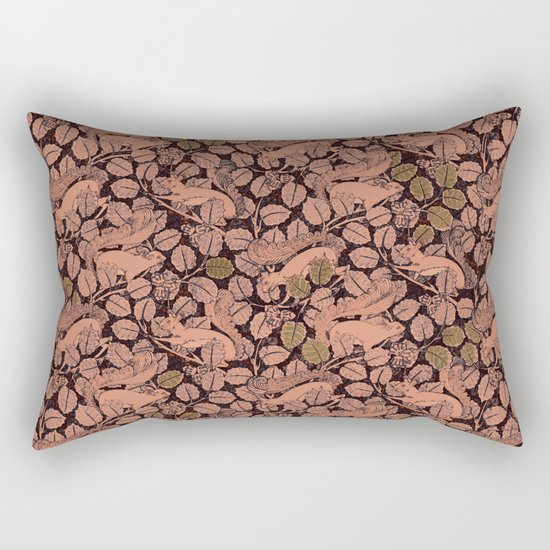 Squirreling Rectangular Pillow