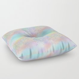 Pretty Rainbow Holographic Glitter Floor Pillow