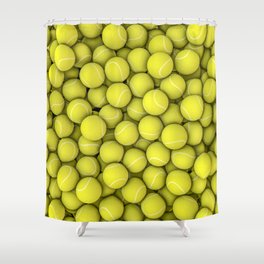 Tennis balls Shower Curtain