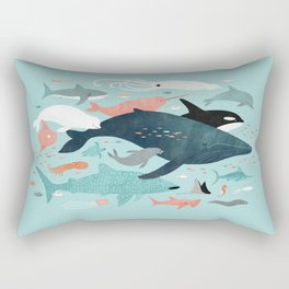 Under the Sea Menagerie Rectangular Pillow