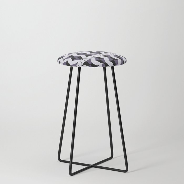Whale Song Midcentury Modern Arcs Counter Stool