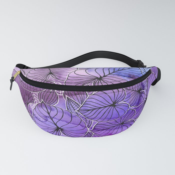 Tropical Foliage Purples Fanny Pack