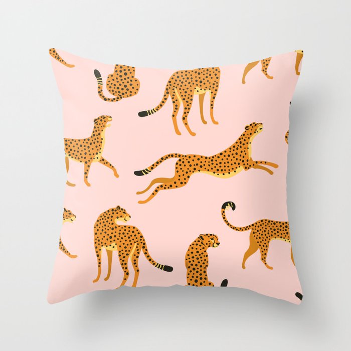 Leopard pattern Throw Pillow