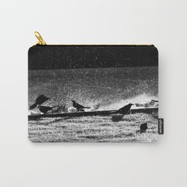 Bathing Grackles Carry-All Pouch