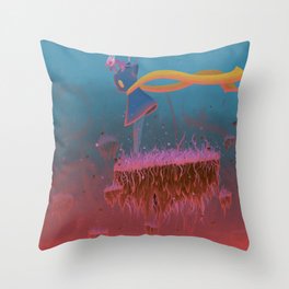 The Crimson Abyss Throw Pillow
