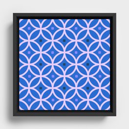 Intersected Circles 5 Framed Canvas
