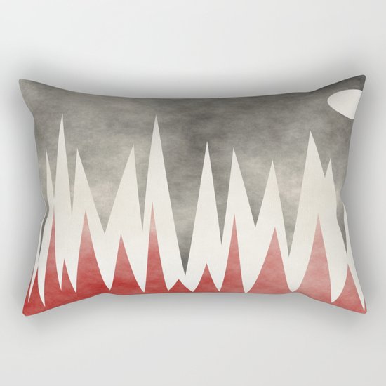 Snow Capped Mountains Rectangular Pillow