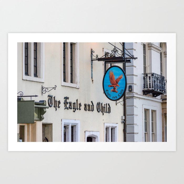 Eagle and Child Pub Oxford England Art Print