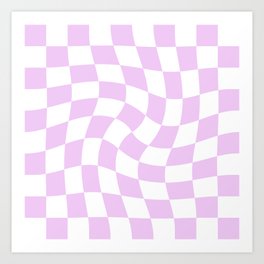 Trippy Swirl // Lilac Art Print