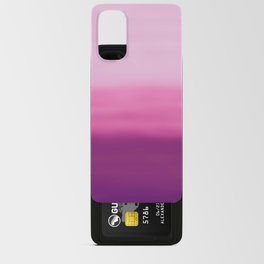Modern Hand Painted Violet Lilac Pink Watercolor Ombre Android Card Case