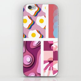 Assemble patchwork composition 7 iPhone Skin