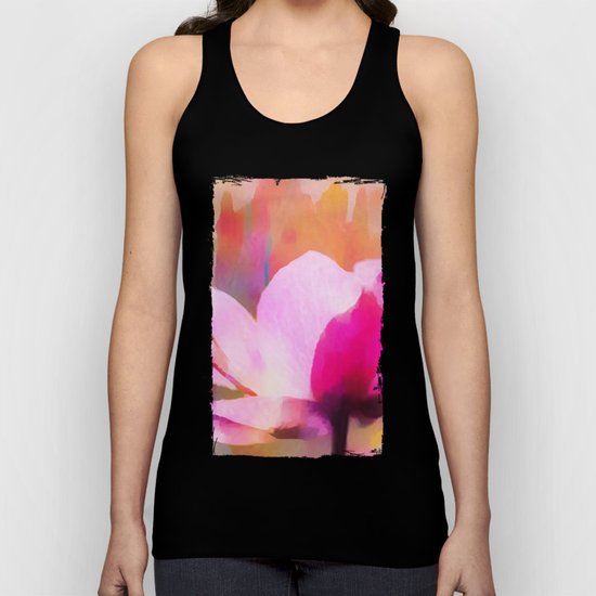 Anemone abstract hand painted Unisex Tank Top