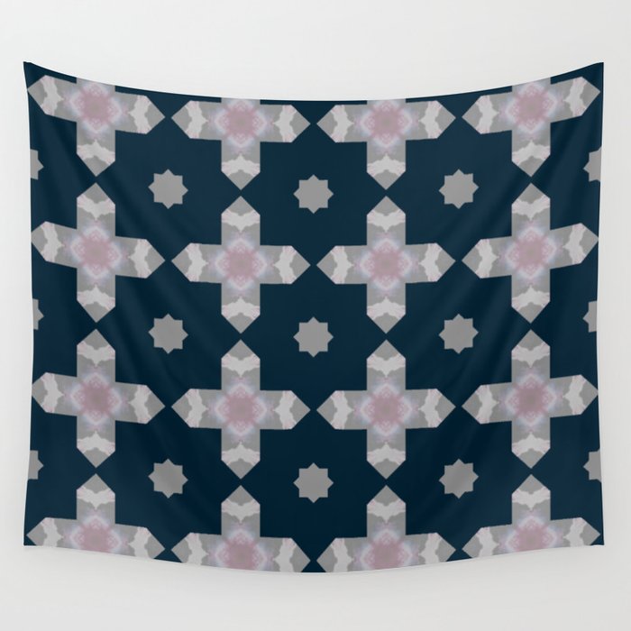 Bold Blistering Blue Wall Tapestry
