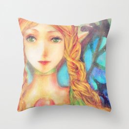 Fairy Fanart Throw Pillow