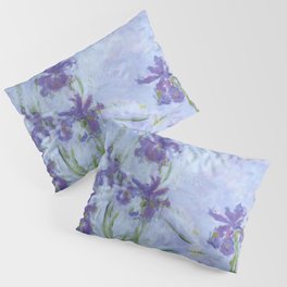Claude Monet "Iris mauves" Pillow Sham