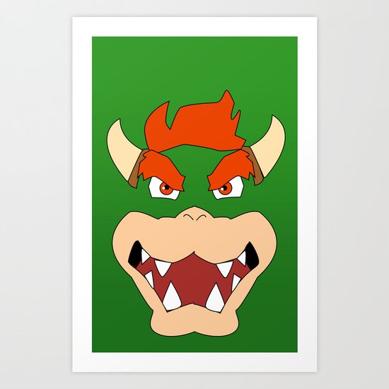 Bowser Super Mario Bros. Art Print