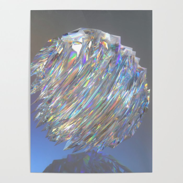 Holographic Crystal Poster