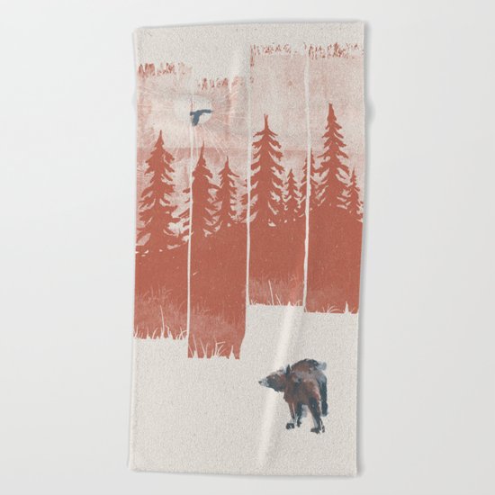A Bear in the Wild... Beach Towel