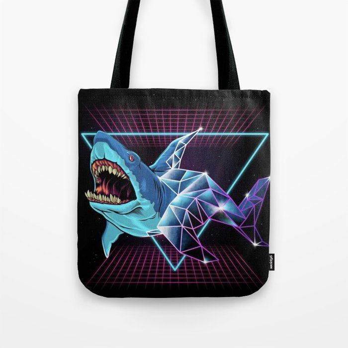Shark 80s  Tote Bag