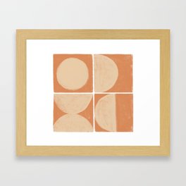 terracotta tiles IV Framed Art Print