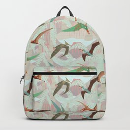 Pterodactyls Backpack | Valcano, Pterodactyls, Lava, Colorful, Decor, Blanket, Pterodactyl, Illustration, Stickers, Volcanoes 
