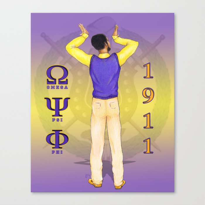 REP OMEGA PSI PHI Canvas Print by
