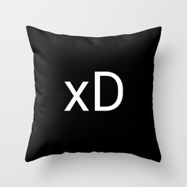 xD face mask Throw Pillow