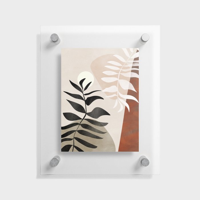 plants leaves tropical sun minimal Floating Acrylic Print