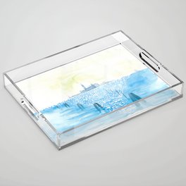 Navigating in the Serenissimas Lagoon with Sun Reflections and San Giorgio Acrylic Tray