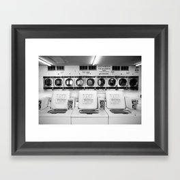 Fresno Laundromat Framed Art Print