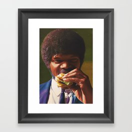 Tasty Burger Framed Art Print