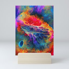 A cross section of a nebula  Mini Art Print