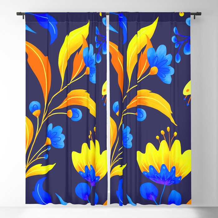 flowers Blackout Curtain