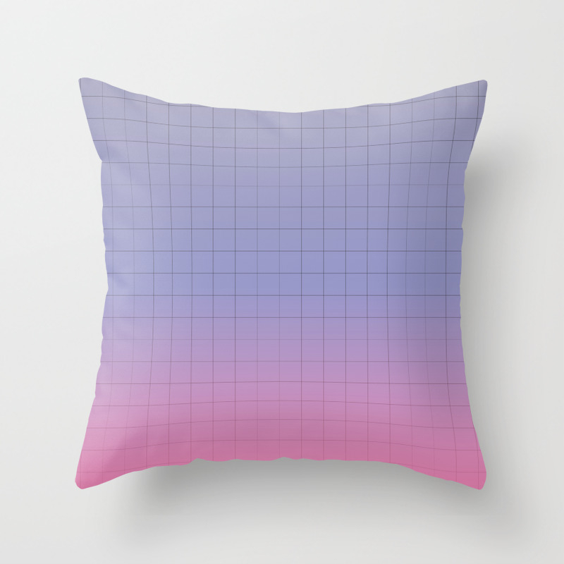 Pink And Purple Pastel Grid Aesthetic Fade Throw Pillow By Artprintsbycourtney Society6