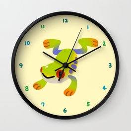 Tree frog Wall Clock