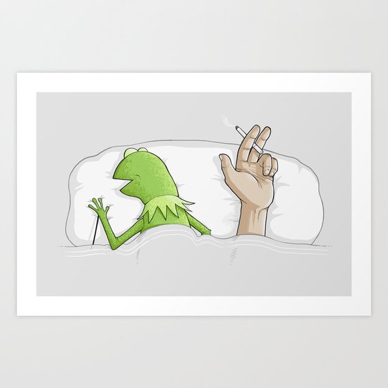 Crazy night Art Print