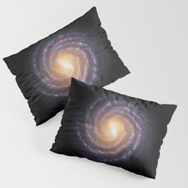 The Milky Way galaxy original artwork Pillow Sham