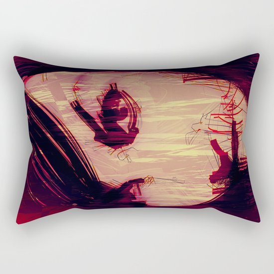 Strange Girl Rectangular Pillow
