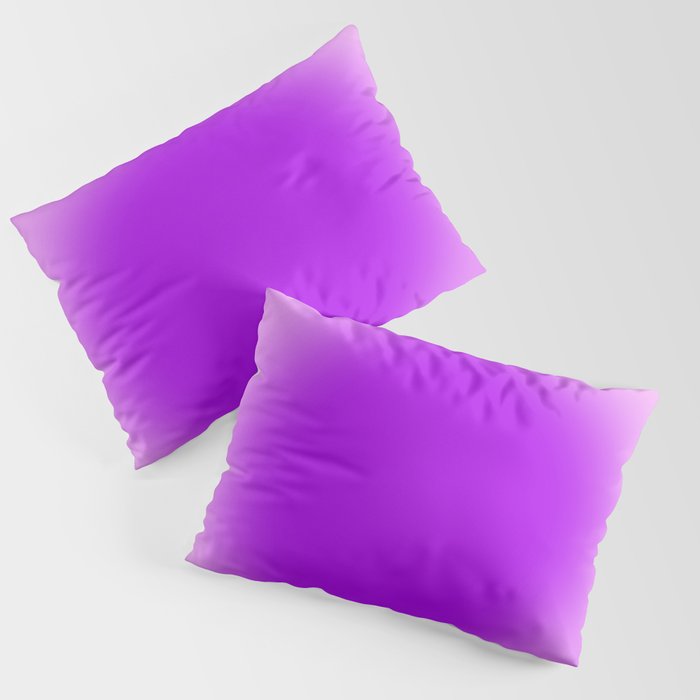 Healing With Purple Aura Gradient Ombre Abstract Pillow Sham