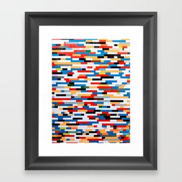 Color bricks Framed Art Print