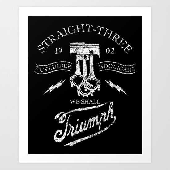 STRAIGHT 3 Art Print