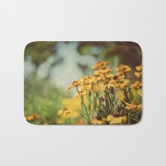 Fall Flowers Bath Mat