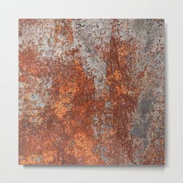Beautiful Rust Abstract Nature Photography Metal Print
