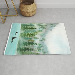Pinetrees and Orcas Rug